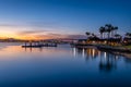 The San Diego Skyline at sunrise Royalty Free Stock Photo