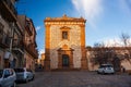 View of the San Domenico church in Aidone, Sicily Royalty Free Stock Photo
