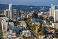 View of San Francisco from the Coit Tower Royalty Free Stock Photo