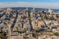 View of San Francisco from the Coit Tower Royalty Free Stock Photo