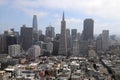 View of San Francisco from Coit Tower - San Francisco Royalty Free Stock Photo