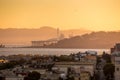 View of San Francisco from the Coit Tower Royalty Free Stock Photo