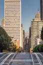 View of San Francisco from Nob hill,San Francisco,USA,California. Royalty Free Stock Photo