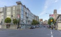 View of San Francisco`s Japantown at twilight time Royalty Free Stock Photo