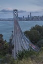 San Francisco skyline and Oakland Bay Bridge, San Francisco Royalty Free Stock Photo