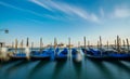 View of  San Giorgio Maggiore church from gondola dock in San Marco square in Venice, Italy Royalty Free Stock Photo