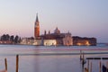 View of San Giorgio Magiore cathedral early in the morning. Venice, Italy Royalty Free Stock Photo