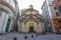 View of San Giorgio St. George church in the historic center of Genoa, Italy