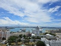 View of San Juan Bay from Castillo San CristÃ³bal, Puerto Rico Royalty Free Stock Photo