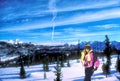 View of the San Juan Mountains from Purgatory Ski Area Royalty Free Stock Photo