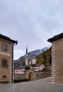 View at the San Mauritius church in Zernez Royalty Free Stock Photo