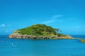 View of San Nicolas island in Lekeitio Royalty Free Stock Photo