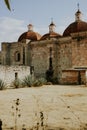 View of the San Pablo Apostol Church at Mitla, Oaxaca, Mexico Royalty Free Stock Photo