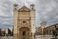 View of San Pablo church and town square in Valladolid, Spain.