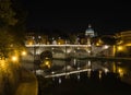 View of San Pietro and Tevere, Rome, Italy