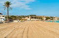 View of San Vito Lo Capo beach in the morning, Sicily. Royalty Free Stock Photo