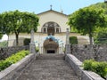 View of the Sanctuary of Altino and its staircase. City of Albino, Bergamo, Italy Royalty Free Stock Photo