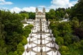 View of the Sanctuary of Bom Jesus do Monte in Braga, Portugal Royalty Free Stock Photo