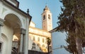 View of the Sanctuary of the Crucifix on Sacred Mount Calvary on the Mattarella Hill, Domodossola, Piedmont, Italy