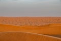 View on sand dune in Wahiba sands desert near Bidiyya in Oman Royalty Free Stock Photo
