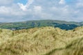 View from the sanddunes at Ynyslas beach Royalty Free Stock Photo