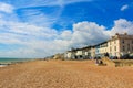 View of Sandgate beach United Kingdom Royalty Free Stock Photo