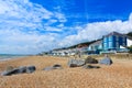 View of Sandgate beach United Kingdom Royalty Free Stock Photo