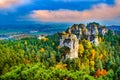 View from cesky raj - czech or bohemian paradise - bohemia - czech republic Royalty Free Stock Photo