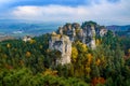 View from cesky raj - czech or bohemian paradise - bohemia - czech republic Royalty Free Stock Photo