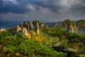 View from cesky raj - czech or bohemian paradise - bohemia - czech republic Royalty Free Stock Photo