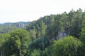 View on sandstone rocks of Hruboskalsko Royalty Free Stock Photo