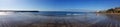 View of sandy beach Playa del Ingles. Maspalomas. Gran Canaria Royalty Free Stock Photo