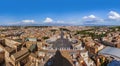 View from Sant Peters Basilica in Vatican - Rome Italy Royalty Free Stock Photo