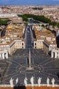 View from Sant Peters Basilica in Vatican - Rome Italy Royalty Free Stock Photo