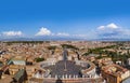 View from Sant Peters Basilica in Vatican - Rome Italy Royalty Free Stock Photo