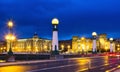 View of Sant Sebastian in night Royalty Free Stock Photo