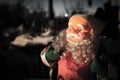 View of Santa Clause figurine at night Royalty Free Stock Photo