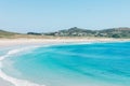 View of Santa Comba beach on the Spanish Atlantic coast