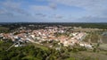 View of the Santa Justa,Coruche Santarem Portugal. Aerial drone bird`s eye view photo