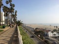 Santa Monica beach from above Royalty Free Stock Photo