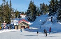 A view of Santas Workshop building at the Peak of Vancouver(Grouse Mountain Ski Resort