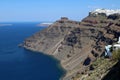 Santorini caldera seen from the village of Firostefani