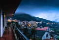 View of Sapa city from the hotel in the Evening, Sapa, Lao Cai,