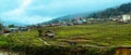 View of Sapa village, Rice terraces, Vietnam