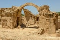 View at the Saranda Kolones ruins of Pafos on Cyprus