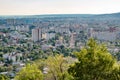 View of Saratov, Russia from Sokolovaya Mountain - southwesterly direction Royalty Free Stock Photo