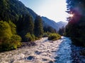 Sarca River, Trentino-Alto Adige, Dolomites, Italy Royalty Free Stock Photo