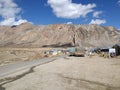 View of sarchu manali to leh highway Royalty Free Stock Photo
