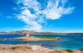 View of the sardinian beach of Stintino Royalty Free Stock Photo