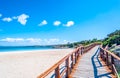 View of the sardinian beach of Stintino Royalty Free Stock Photo